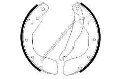 BOSCH BCH 0986487263 | OPEL CORSA B ASTRA F FREN BALATASI ARKA