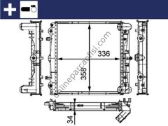BEHR CR 383 000S | VW 911 CARRERA SU RADYATÖRÜ