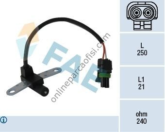 FAE 24499 | OPEL ASTRA G CORSA C COMBO OMEGA B ZAFIRA A DEBRIYAJ PEDAL MÜSÜRÜ
