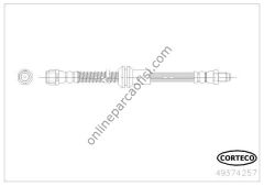 CORTECO 49374257 | MERCEDES 204-207 FREN HORTUMU ÖN