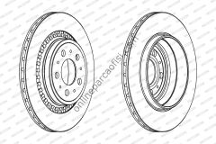 FERODO DDF1551 | VOLVO XC90 FREN DISKI ARKA