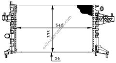 BEHR CR 389 000S | OPEL CORSA C SU RADYATÖRÜ