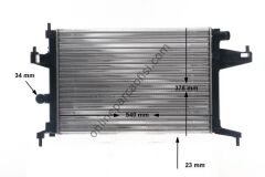 BEHR CR 389 000S | OPEL CORSA C SU RADYATÖRÜ