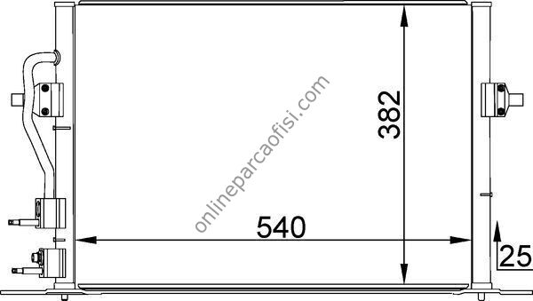 BEHR AC 158 000S | FORD MONDEO KLIMA RADYATÖRÜ