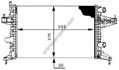 BEHR CR 388 000S | OPEL CORSA C TIGRA B SU RADYATÖRÜ