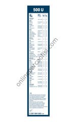 BOSCH 3397004583 | UNI TÜM MODELLER SILECEK SÜPÜRGESI ÖN