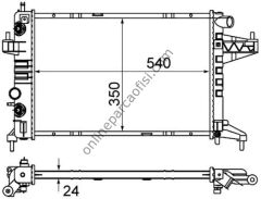 BEHR CR 390 000S | OPEL CORSA C SU RADYATÖRÜ