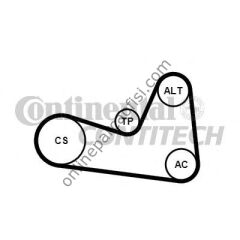 CONTITECH C 6PK 1200K1 | RENAULT CLIO IV/MEGAN IV/DUSTER/LOGAN/DOKKER/117-176-246-415 JITAN V KAYIS SETI