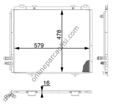 BEHR AC 196 000S | MERCEDES W210 KLIMA RADYATÖRÜ