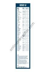 BOSCH 3397004587 | KORE TÜM MODELLER SILECEK SÜPÜRGESI ÖN