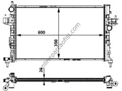 BEHR CR 422 000S | OPEL CORSA C COMBO SU RADYATÖRÜ