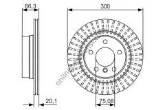 BOSCH BCH 0986479044 | BMW F20-F21-F22-F30-F31-F32-F33-F34 FREN DISKI ARKA