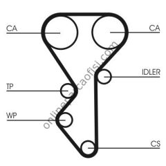 CONTITECH CT 955K1 | PSA 306/406 TRIGER SETI