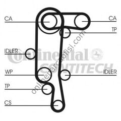 CONTITECH CT 957K1 | VW POLO-CORDOBA-FABIA-GOLF4-BORA TRIGER SETI