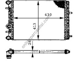 BEHR CR 454 000S | VW POLO-CORDOBA-FABIA SU RADYATÖRÜ