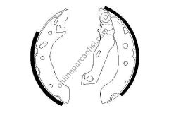 BOSCH 0986487553 | FORD ESCORT/FIESTA FREN BALATASI ARKA