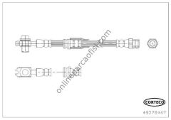 CORTECO 49378447 | VW JETTA FREN HORTUMU ÖN