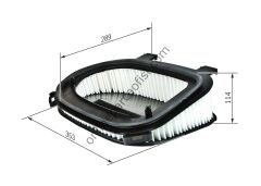 BOSCH BCH F026400366 | BMW X3 F25-X5 E70 LCI-X5 F15-X6 E71 dx HAVA FILTRESI