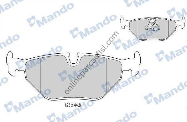 MANDO MBF015120 | BMW E39 FREN BALATASI ARKA