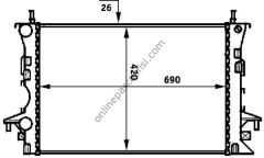 BEHR CR 459 000S | RENAULT LAGUNA II / ESPACE SU RADYATÖRÜ