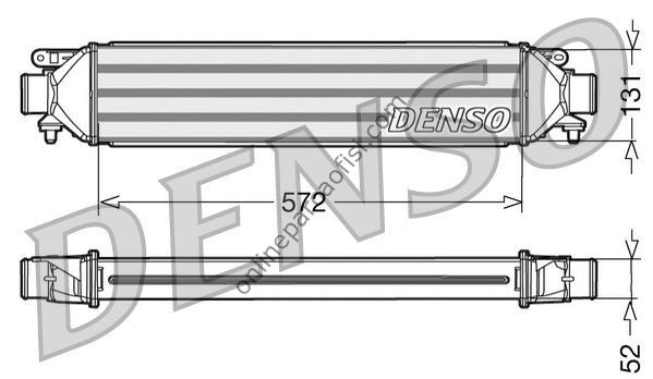 DENSO DIT09107 | FIAT DOBLO III/COMBO/GIULETTA/BRAVO TURBO RADYATÖRÜ