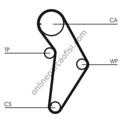 CONTITECH CT 973 | FIAT PANDA TRIGER KAYISI