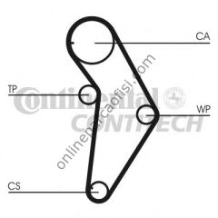 CONTITECH CT 973K1 | FIAT PANDA TRIGER SETI