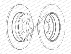 FERODO DDF1787C | KORE SONATA/GRANDEUR FREN DISKI ARKA