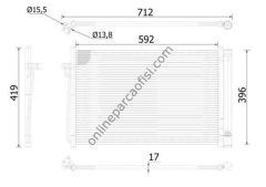 BEHR AC 344 000S | BMW E60-E61-E63-E64-E65-E66 KLIMA RADYATÖRÜ