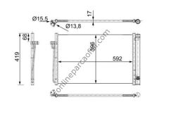 BEHR AC 344 000S | BMW E60-E61-E63-E64-E65-E66 KLIMA RADYATÖRÜ
