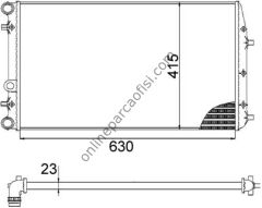 BEHR CR 505 000S | VW POLO-CORDOBA-FABIA SU RADYATÖRÜ