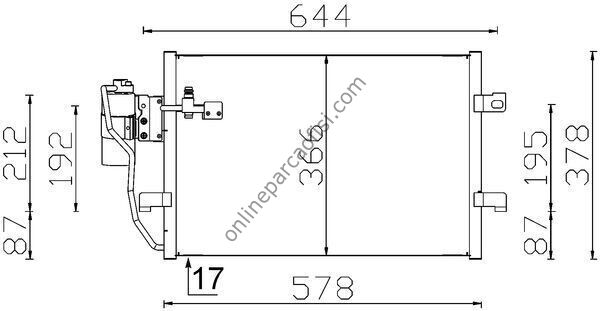 BEHR AC 351 000S | MERCEDES W168-414 KLIMA RADYATÖRÜ