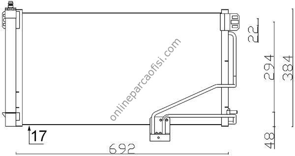BEHR AC 347 001S | MERCEDES W203-209 KLIMA RADYATÖRÜ