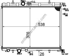 BEHR CR 515 000S | PSA 206/ 307 / PARTNER SU RADYATÖRÜ