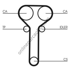 CONTITECH CT 978 | FORD MONDEO-FOCUS TRIGER KAYISI