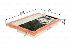 BOSCH F026400388 | MERCEDES 211-219-221-164 HAVA FILTRESI