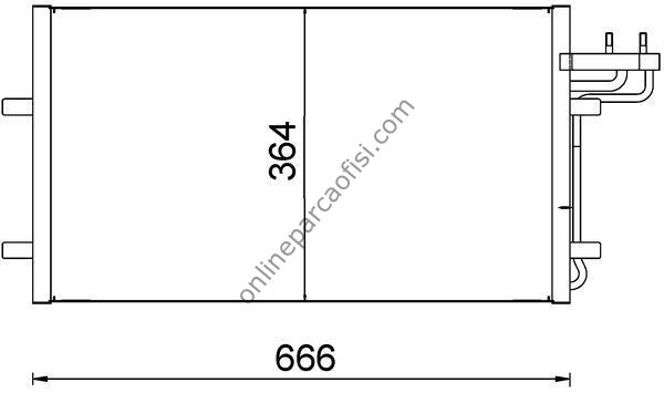 BEHR AC 374 000S | FORD FOCUS/C-MAX KLIMA RADYATÖRÜ