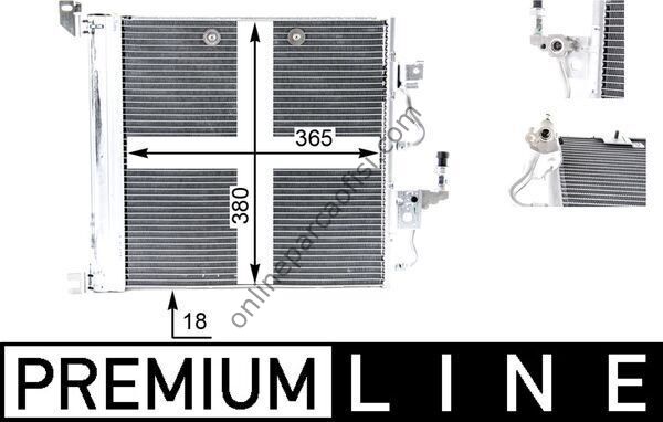 BEHR AC 376 000P | OPEL ASTRA H ZAFIRA B KLIMA RADYATÖRÜ