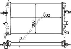 BEHR CR 574 000S | OPEL ASTRA G SU RADYATÖRÜ