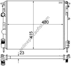 BEHR CR 605 000S | RENAULT CLIO / KANGOO SU RADYATÖRÜ