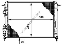 BEHR CR 602 000S | RENAULT MEGANE I SU RADYATÖRÜ