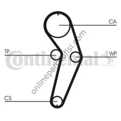 CONTITECH CT 988WP3 | RENAULT LOGAN SANDERO DOKKER TRIGER SETI+DEVIRDAIM