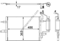 BEHR AC 404 000S | OPEL MERIVA A KLIMA RADYATÖRÜ