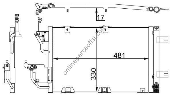 BEHR AC 400 000S | OPEL ASTRA H ZAFIRA B KLIMA RADYATÖRÜ