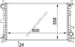 BEHR CR 628 000S | FORD FOCUS SU RADYATÖRÜ