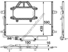 BEHR AC 453 000P | MERCEDES W211-219 KLIMA RADYATÖRÜ
