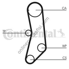 CONTITECH CT 997K1 | FIAT PANDA-UNO-PALIO TRIGER SETI