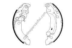 BOSCH 0986487669 | FIAT PANDA FREN BALATASI ARKA