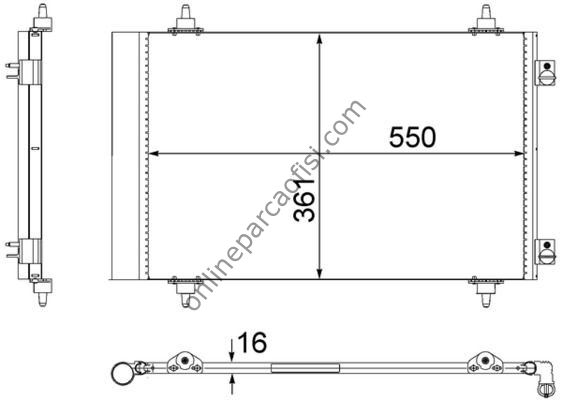 BEHR AC 487 000S | FIAT SCUDO III-EXPERT III-JUMPY IIII KLIMA RADYATÖRÜ