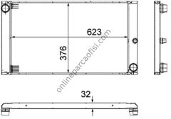 BEHR CR 766 000P | BMW E60-61-65-66 SU RADYATÖRÜ